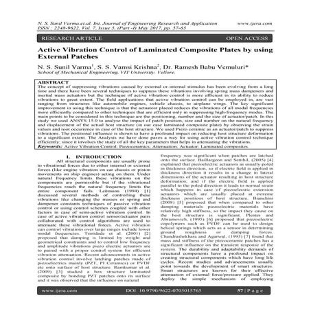 Regular High Rise Building Vibration Control by Tuned Mass Damper: A ...
