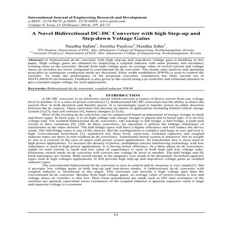 International Journal of Engineering Research and Development