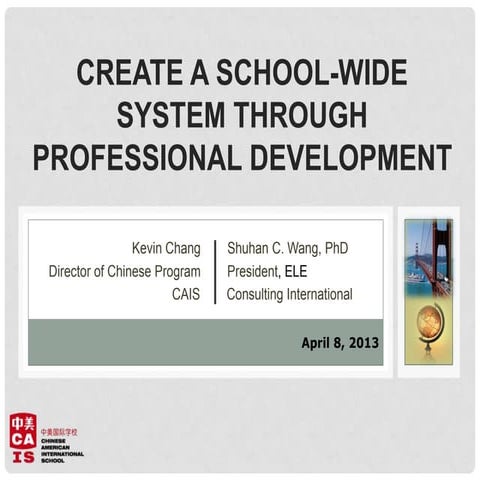 I1   create a schoolwide system through prof dev - chang wang