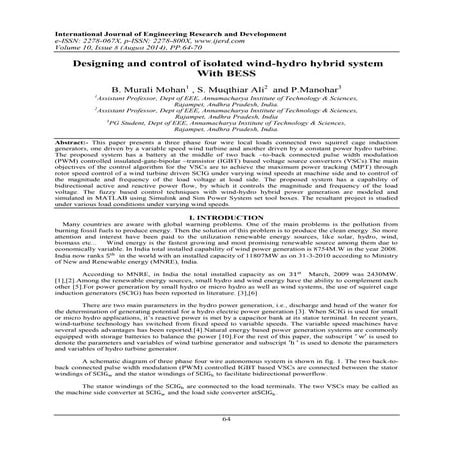 Dynamic response of wound rotor induction generator for wind energy ...