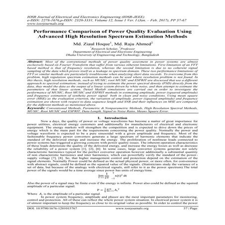 Performance Comparison of Power Quality Evaluation Using Advanced High Resolu...