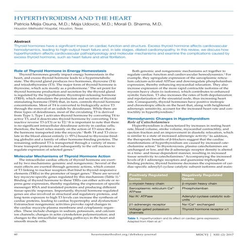 Thyroid and heart disease | PPTX