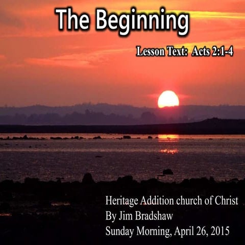 The beginning ha24 04262015