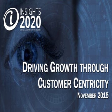 Live Webinar: Insights2020 Readout | Driving Growth Through Customer Centricity