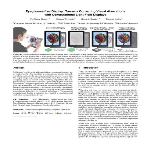 vision correcting display | PPT