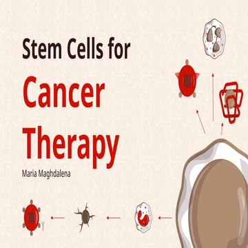 stem cells for cancer therapy by maria m | PPTX