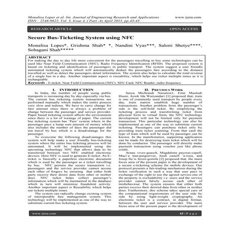 Secure Bus-Ticketing System using NFC