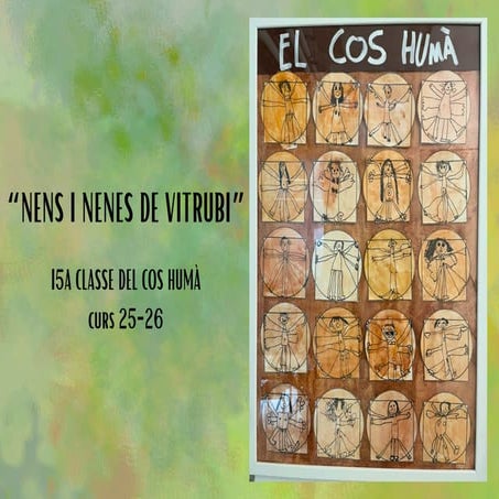 El projecte de la porta d'i5A: Nens i nenes de Vitruvi.