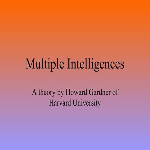I5 multiple intelligences