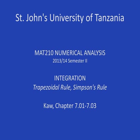 MAT210/Integration/Basic 2013-14