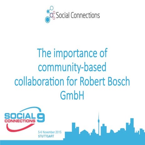 The importance of community-based collaboration for Robert Bosch GmbH 