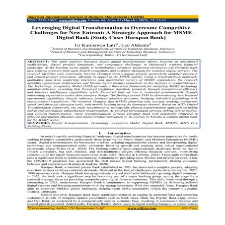 American International Journal of Business Management (AIJBM).