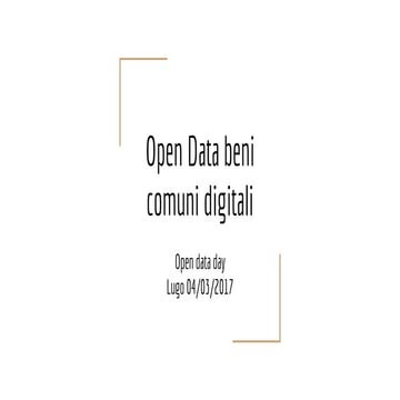 Open data beni comuni digitali
