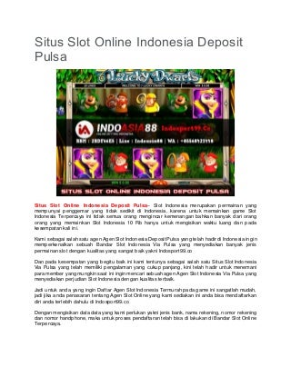daftar agen slot