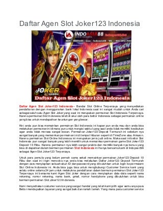 agen slot bonus 200