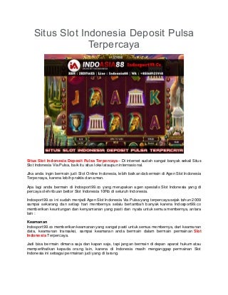 agen judi slot game