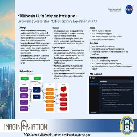 NASA MADI (Modular A.I. for Design and Investigation) Empowering ...