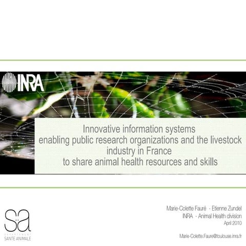 Innovative information systems enabling public research organizations and the...