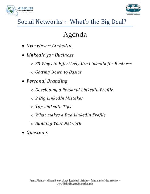 Iaap Linked In Presentation