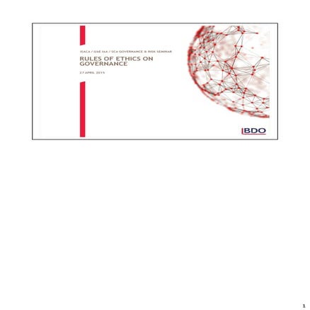 Corporate Governance: An Ethical Perspective