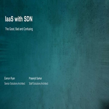 IaaS with Software Defined Networking