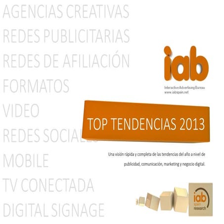 Tendencias Publicitarias 2013 (IAB)