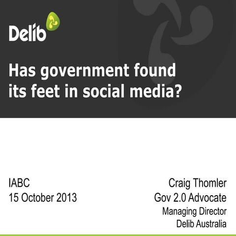 Has government found its feet in social media?