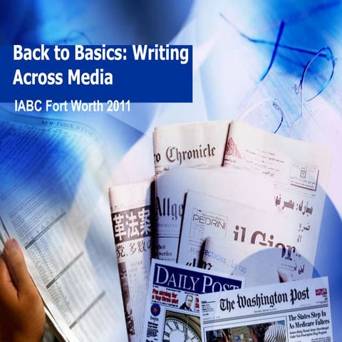 Back to Basics: Writing Across Media