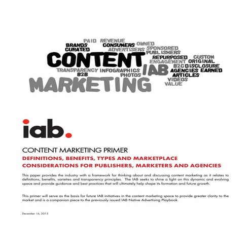 IAB Content Marketing Primer