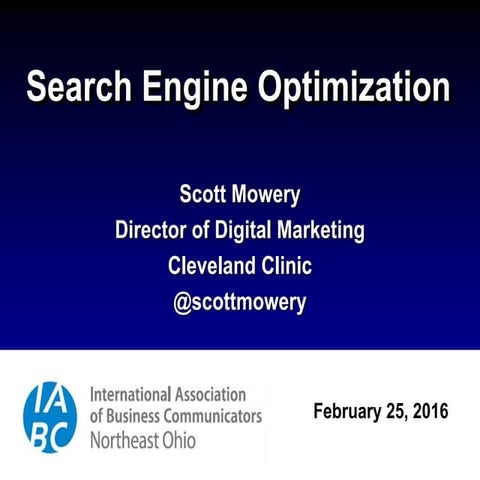 Search Engine Optimization in 2016
