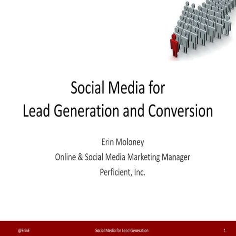 How to Use Social Media for Lead Generation | PDF