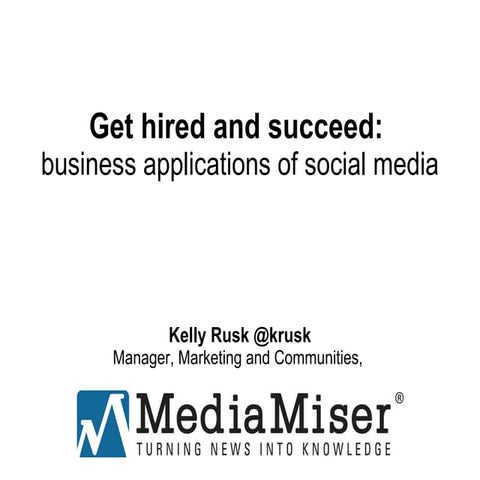 IABC Student Conference: Business applications of social media