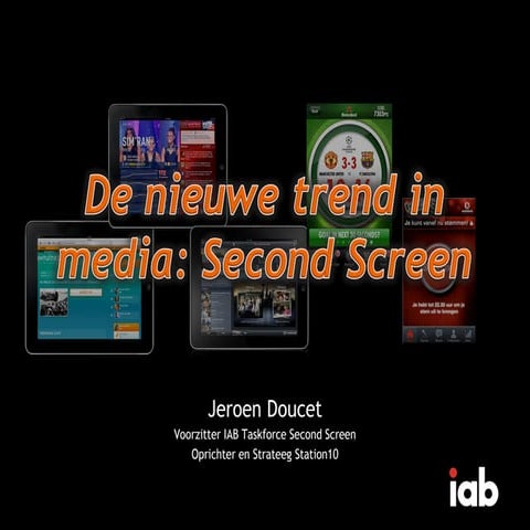 De nieuw trend in media - second screen