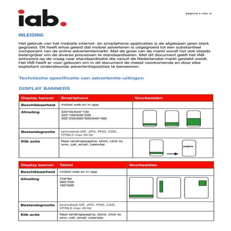 Iab mobile advertising standaarden