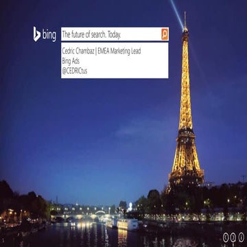 Bing: inspired by technology and consumer trends (IAB Netherlands – Friends o...