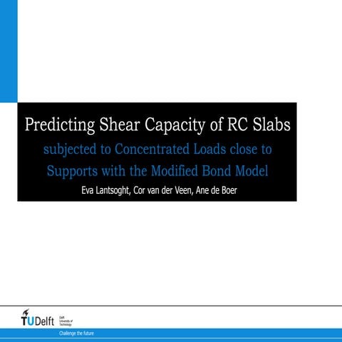 Predicting the Shear Capacity of Reinforced Concrete Slabs subjected to Conce...
