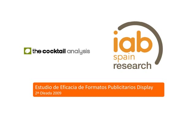 Iab Spain Eficacia Formatos 2ªOleada