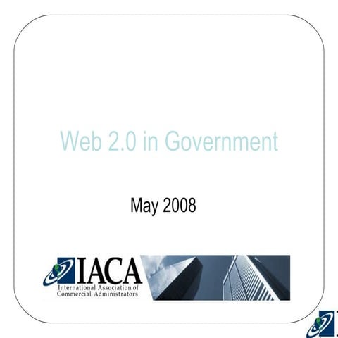 Web 2.0 in Government