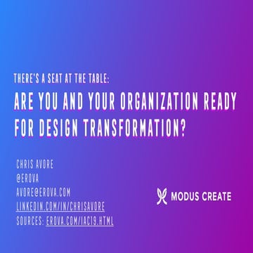 Are You and Your Organization Ready for Design Transformation?