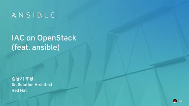 IAC on OpenStack(feat.ansible)
