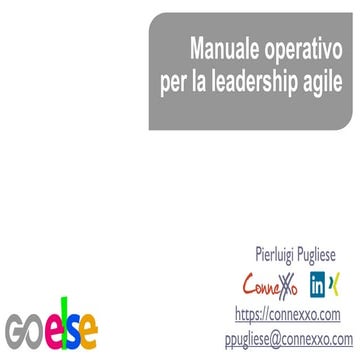 Manuale operativo per la leadership agile