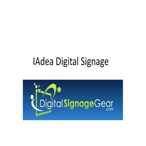 IAdea Digital Signage Players - Open Source Digital Singage Players