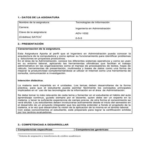 Iadm tecnologías de  información