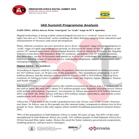 IAD Summit review from the conference chair