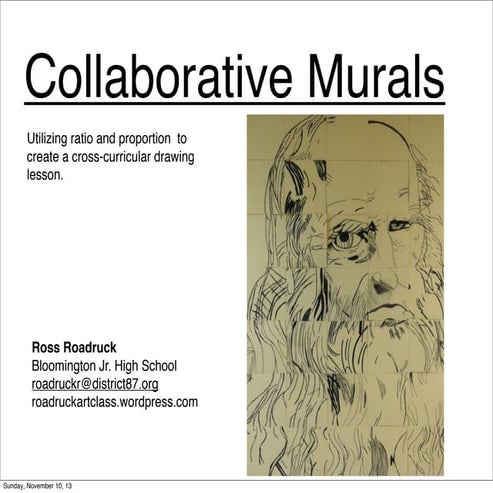 Collaborative Murals: Drawing Using Ratio and Proportion