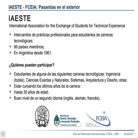 Iaeste fceia. agosto 2011