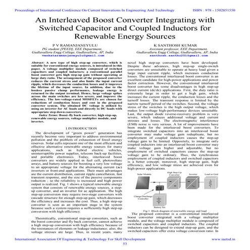 Iaetsd an interleaved boost converter integrating with