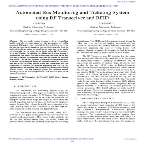 Iaetsd automated bus monitoring and ticketing system