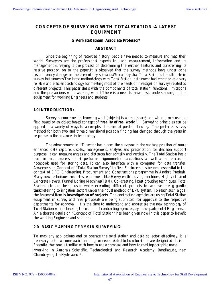 iaetsd concepts of surveying with totalstation a latest arizona a 4 form