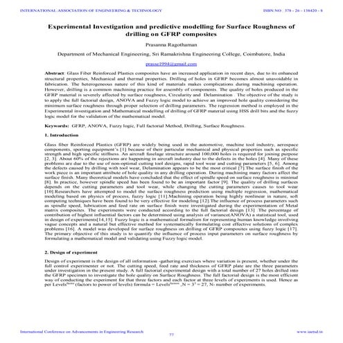 Iaetsd experimental investigation and predictive modelling for surface roughn...